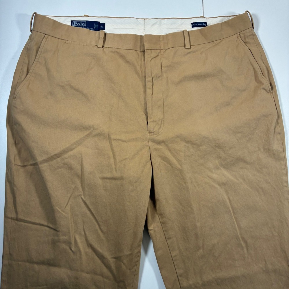 Polo‎ Ralph Lauren Chino Pants 40x29 Italian Fabric Flat Made in Italy (Tag 42)
